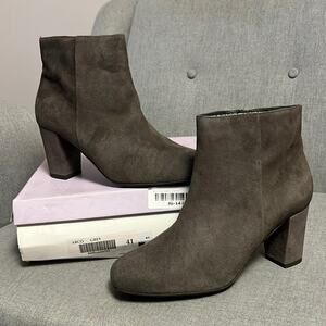 Eric Michael Arco heeled grey suede leather boots size 41